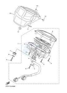 XVS1300CU XVS1300 CUSTOM (2SS3) drawing METER