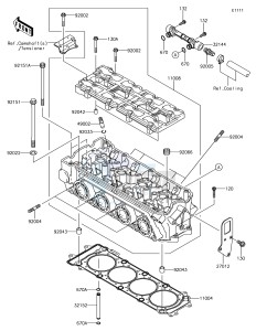 JET SKI ULTRA LX JT1500KHF EU drawing Cylinder Head