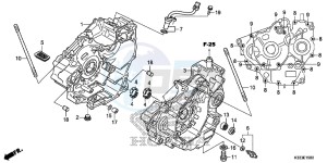 CBR250RF CBR250R Europe Direct - (ED) drawing CRANKCASE