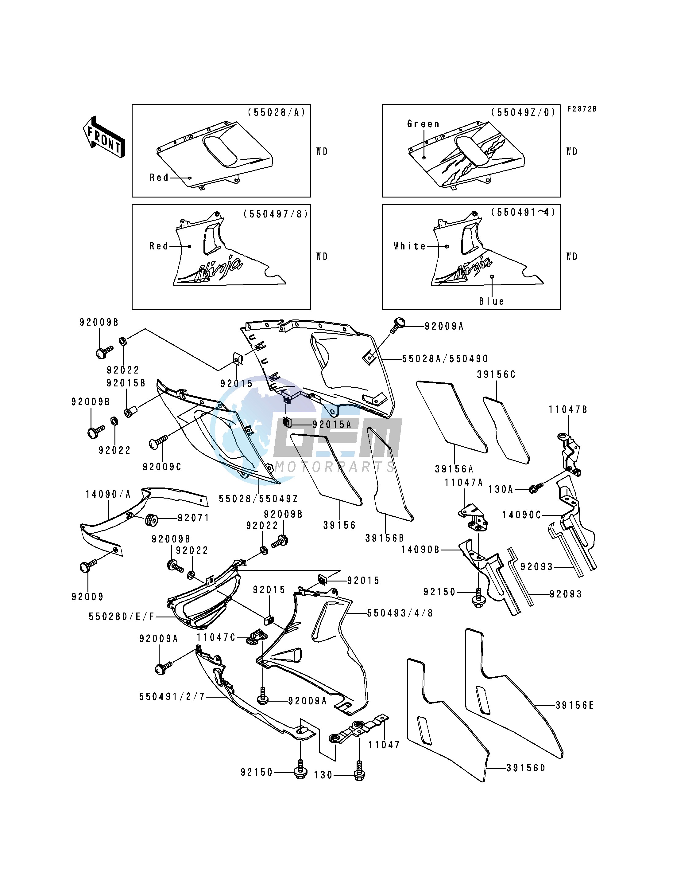 COWLING LOWERS -- ZX600-E3- -