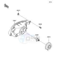 ZX 1100 C [NINJA ZX-11] (C1-C4) [NINJA ZX-11] drawing HEAD LAMP