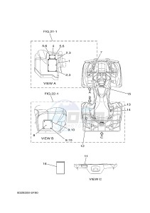 YFM700FWBD YFM70KPSH KODIAK 700 EPS SPECIAL EDITION (B328) drawing EMBLEM & LABEL 1