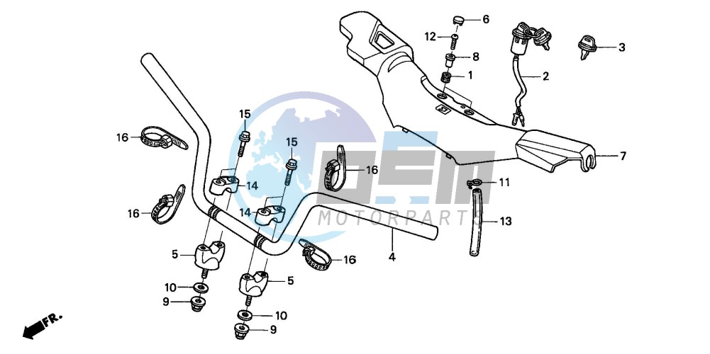 HANDLE PIPE (TRX300EX'01-'06)