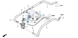 VT1100C2 drawing AIR INJECTION CONTROL VALVE