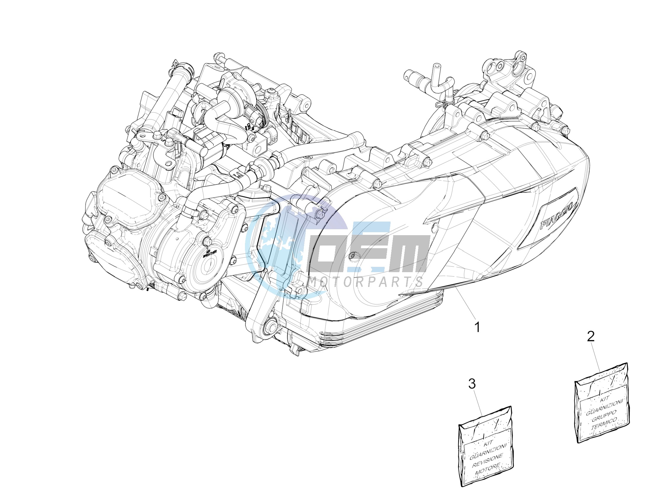 Engine, assembly