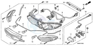 CBF600NA9 Europe Direct - (ED / ABS 25K) drawing REAR COMBINATION LIGHT