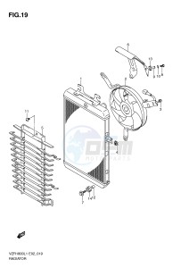 VZR1800 (E2) INTRUDER drawing RADIATOR