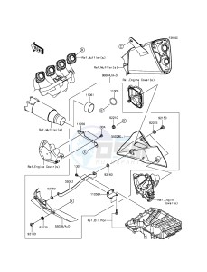 Z800 ABS ZR800DGF UF (UK FA) XX (EU ME A(FRICA) drawing Accessory(Belly Pan)