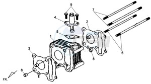 CELLO 50 drawing CYLINDER / GASKETS