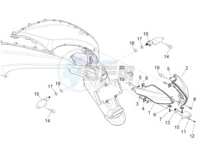 BV 350 ST 4T 4V IE ABS E4 (NAFTA) drawing Rear headlamps - Turn signal lamps