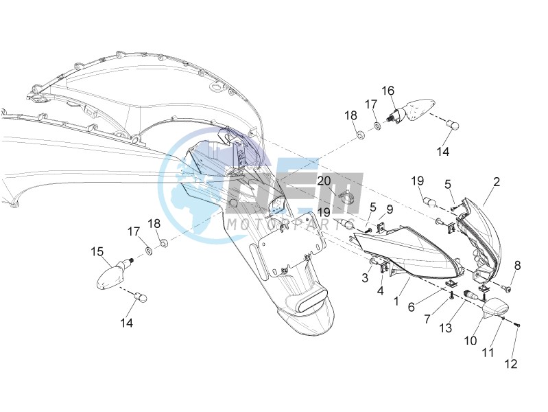 Rear headlamps - Turn signal lamps