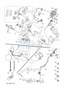 GPD155-A NMAX 150 (BBD1) drawing STEERING HANDLE & CABLE