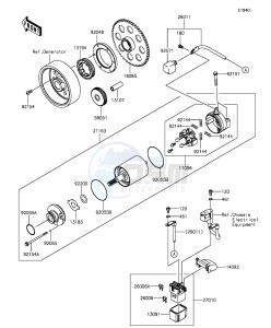 Z1000 ZR1000FFF FR GB XX (EU ME A(FRICA) drawing Starter Motor