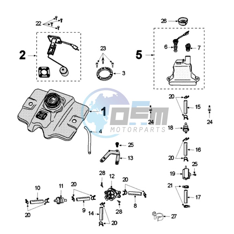 TANK AND FUEL PUMP