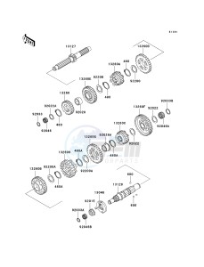 VN 1500 E [VULCAN 1500 CLASSIC] (E2-E6) [VULCAN 1500 CLASSIC] drawing TRANSMISSION--  - VNT50AE0077438- -