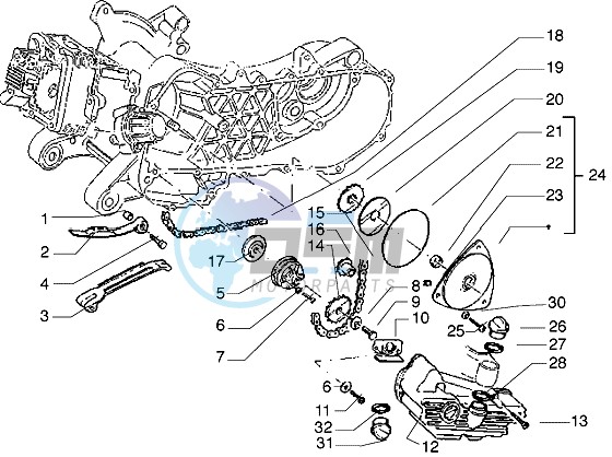 Pump group - Oil pan