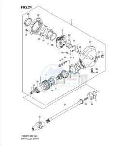 VZ800K9 drawing PROPELLER SHAFT - FINAL DRIVE GEAR