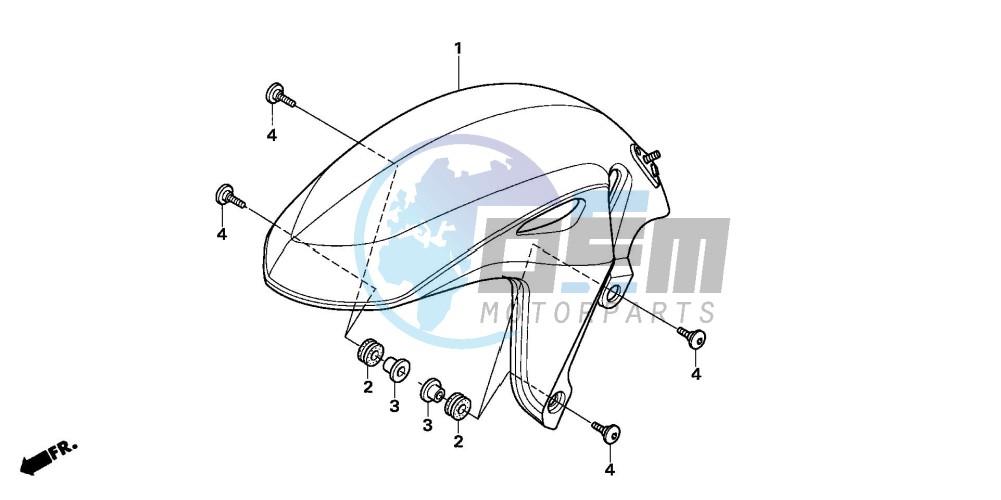 FRONT FENDER (CB600F5/6)