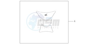 CBR1000RA9 France - (F / ABS CMF MME REP) drawing TANK PAD