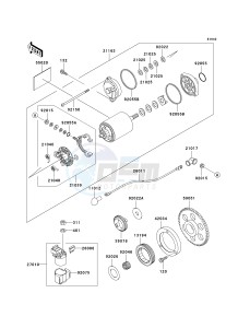 VN 800 A [VULCAN 800] (A6-A9) [VULCAN 800] drawing STARTER MOTOR