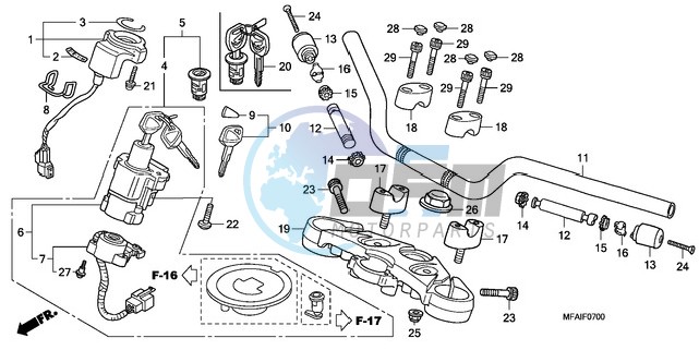 HANDLE PIPE/TOP BRIDGE