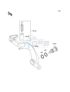 KX85/KX85-<<II>> KX85ADF EU drawing Brake Pedal