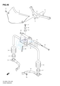 DL1000 (E24) V-Strom drawing FRONT BRACKET