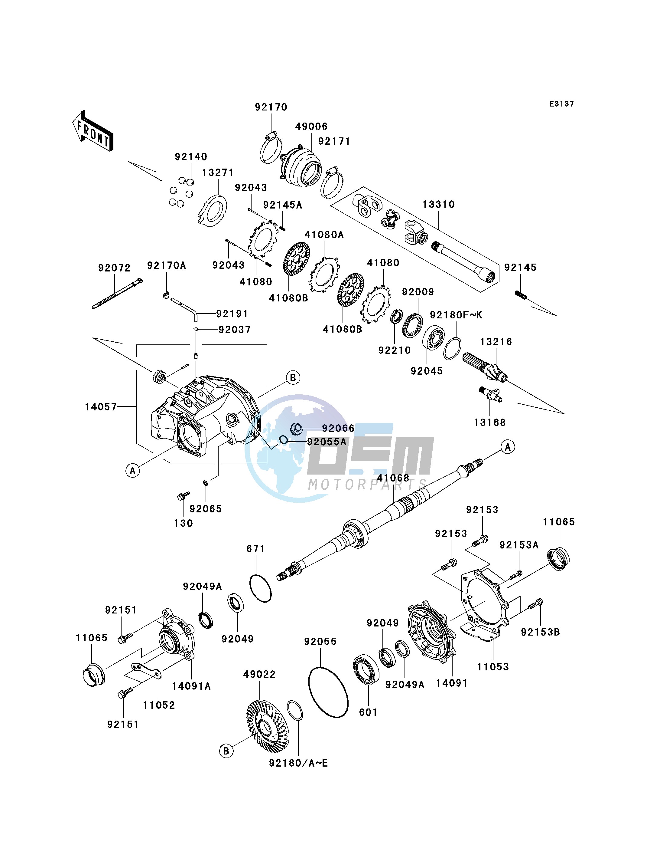 DRIVE SHAFT-REAR