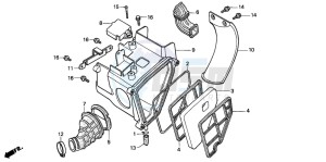 CRM125R drawing AIR CLEANER