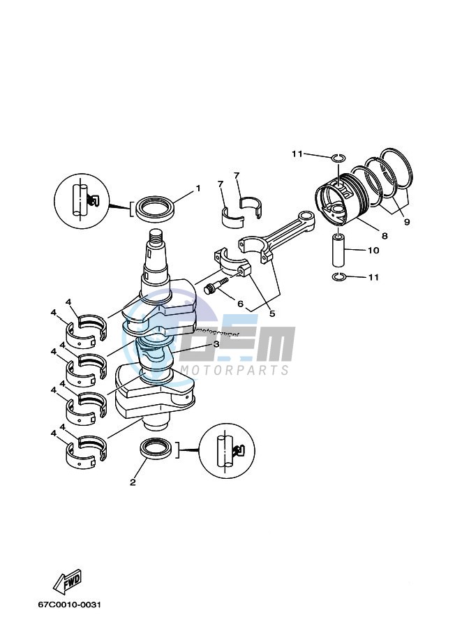 CRANKSHAFT--PISTON