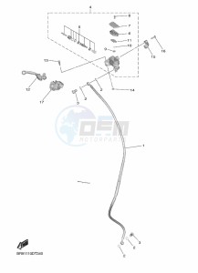 YZ450F (B2W6) drawing FRONT MASTER CYLINDER