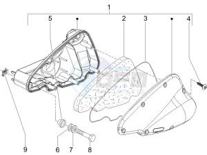 Liberty 125 4t Sport e3 (UK) UK drawing Air filter