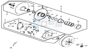 JOYRIDE 125 drawing CLUTCH