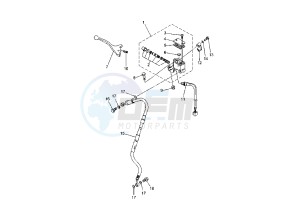 XT X 660 drawing FRONT MASTER CYLINDER