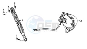 SYMPLY 50 L7 drawing TAIL LIGHT - REAR SUSPENSION