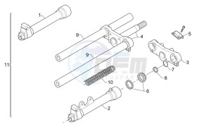 Mini RX 50 Challenge drawing Front Fork