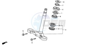 CBF600NA drawing STEERING STEM