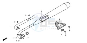 C70CW drawing EXHAUST MUFFLER