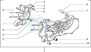 Zip 50 SP drawing Crankcase