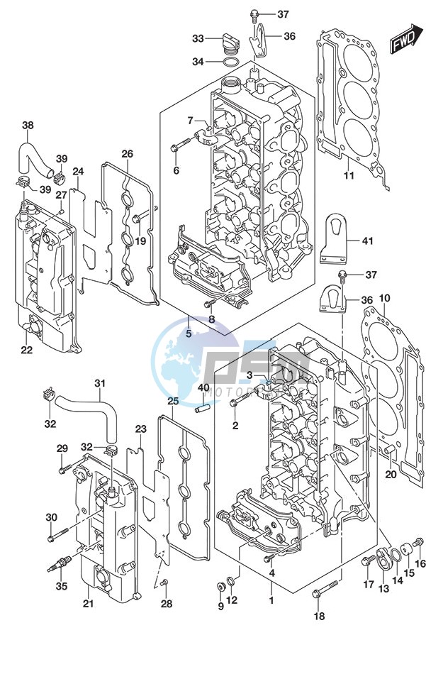 Cylinder Head (DF 250S)