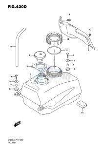 UH200 ABS BURGMAN EU drawing FUEL TANK