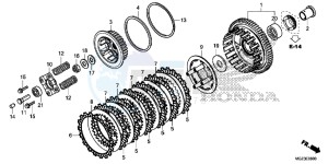 CBR500RD CBR500R UK - (E) drawing CLUTCH