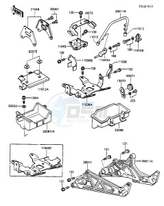 ZX 750 A [GPZ 750] (A1-A2) [GPZ 750] drawing BATTERY CASE_TOOL CASE