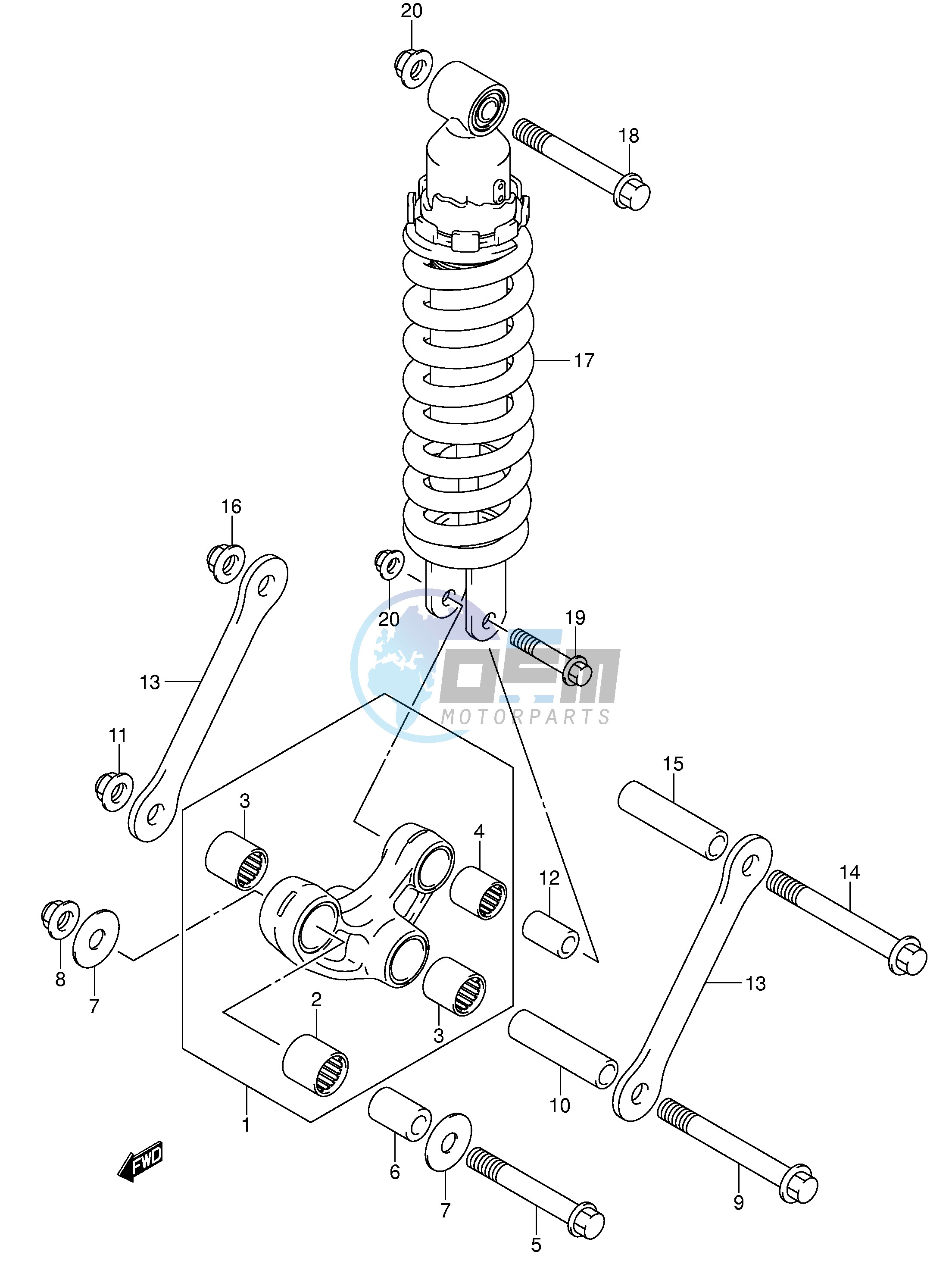 REAR CUSHION LEVER