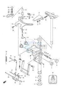 DF 9.9A drawing Swivel Bracket