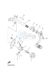 YZF-R6 600 R6 (1HCA 1HCB 1HCC) drawing SHIFT SHAFT