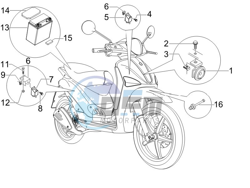 Remote control switches - Battery - Horn