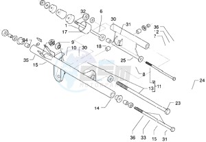 X9 250 drawing Swinging arm