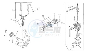 SR 50 Air (Vertical cylinder) drawing Fuel supply