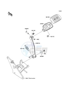 VN1700_CLASSIC_ABS VN1700FEF GB XX (EU ME A(FRICA) drawing Brake Pedal